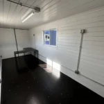 20 ft 20’ Slate Gray Shiplap 120V Shipping Container Office Minisplit - Image 5