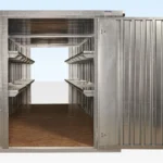 6M X 2.1M End Linked Flat Packed Container Bundle (Galvanized) - Image 2