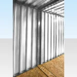 6M X 2.1M End Linked Flat Packed Container Bundle (Galvanized) - Image 3