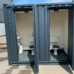6 Steel Toilet Cabin 24Ft x 9Ft - Image 2