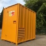 7ft x 5ft (2.2m x 1.6m) Secure Walk In Steel Chem store/Hazardous Material Store - Image 6